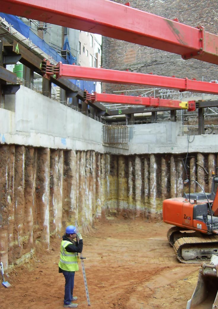 The Novotel deep basement in Liverpool