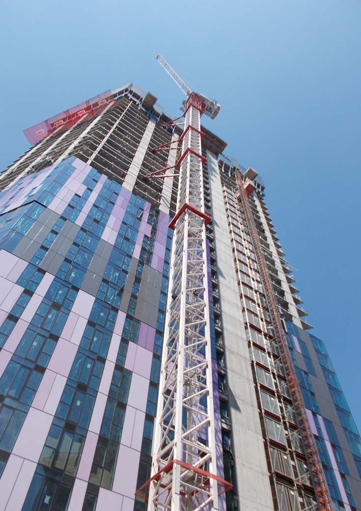 Cladding for the iconic Saffron Square tower